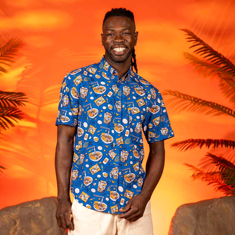 naruto dress shirt Naruto Shippuden Akatsuki Clouds Woven Button-Up