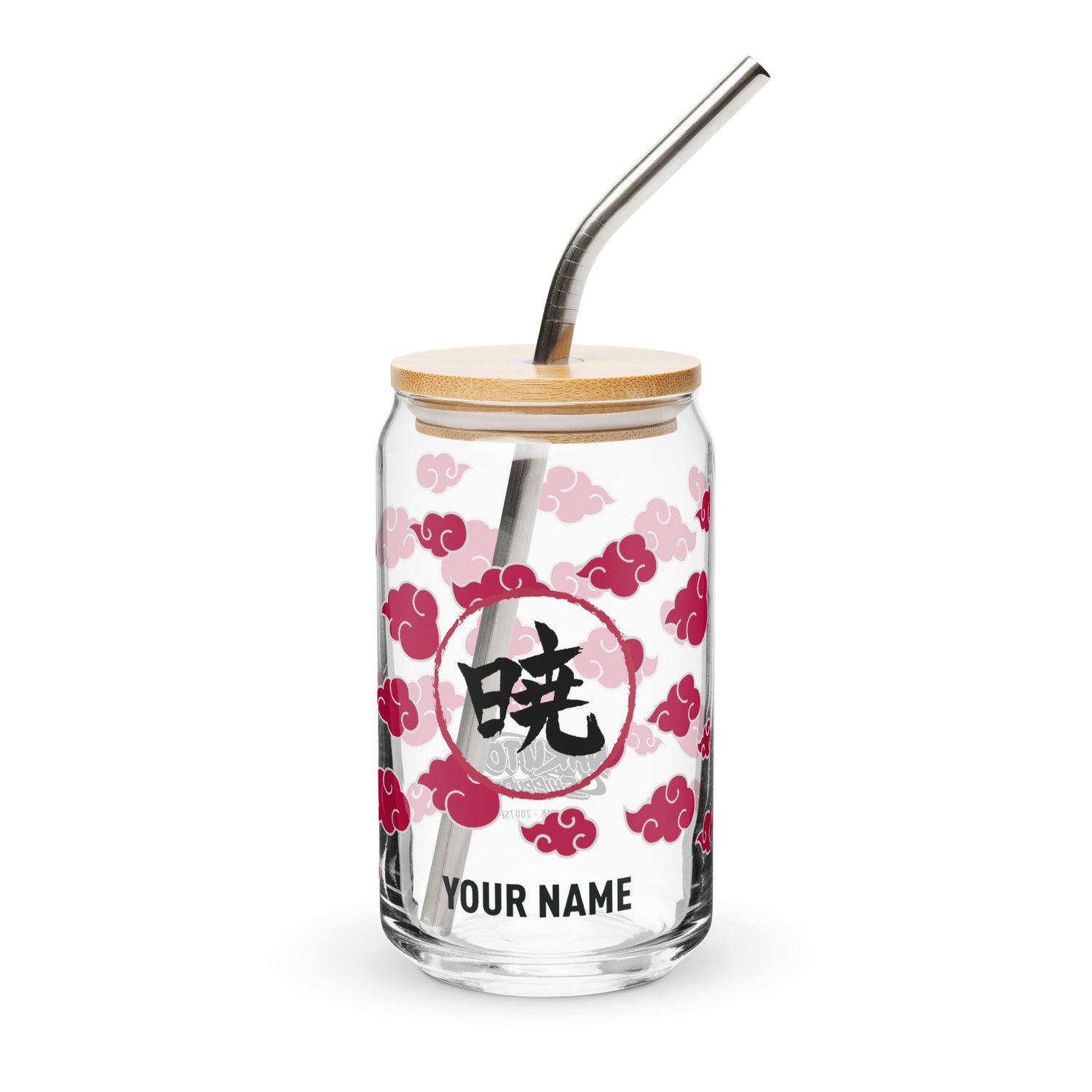 Naruto Shippuden Akatsuki Personalized Can-Shaped Glass