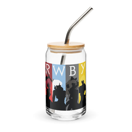 RWBY Silhouettes Personalized Can-Shaped Glass