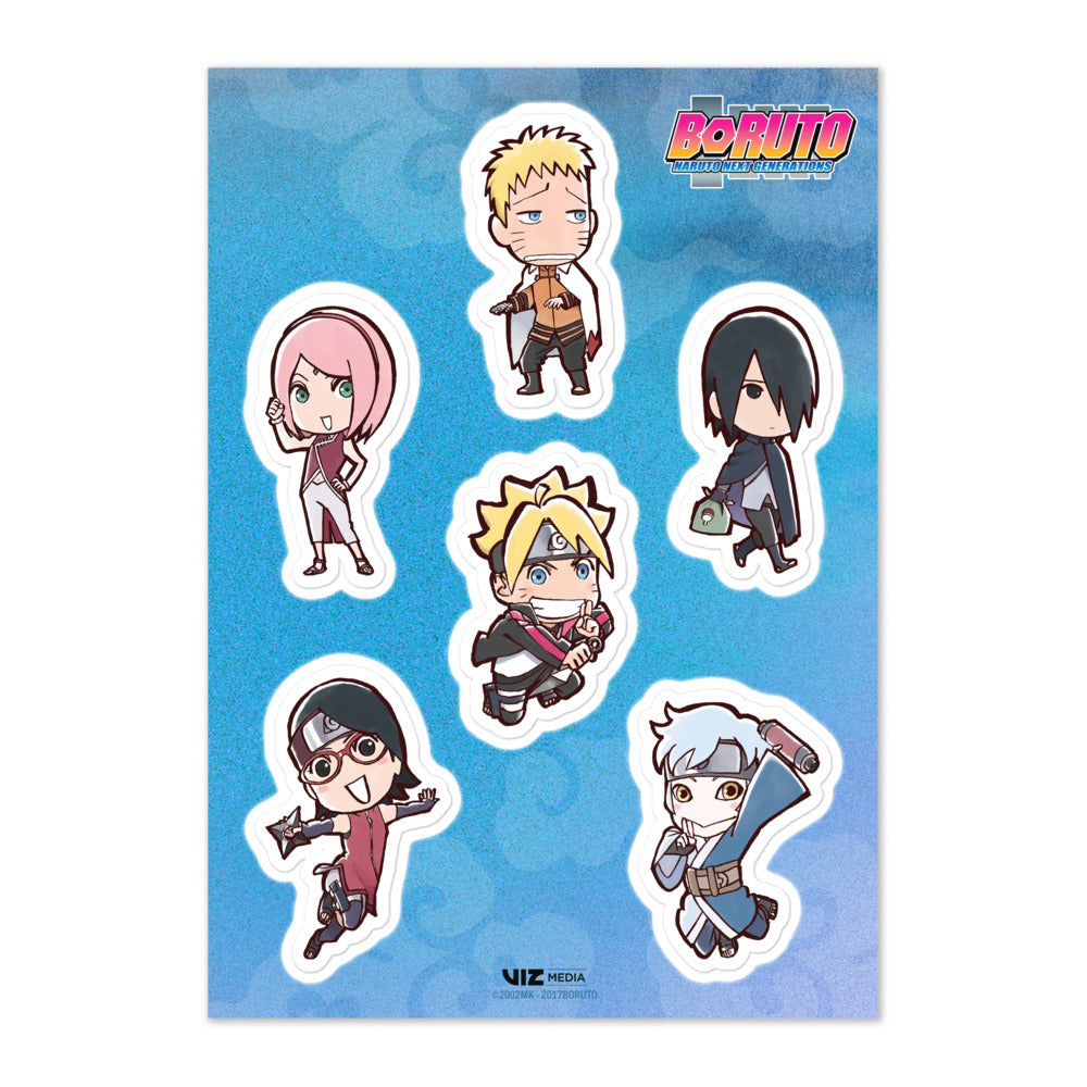 Boruto Chibis Sticker Sheet