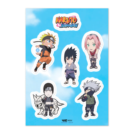 Naruto Shippuden Chibi Sticker Sheet