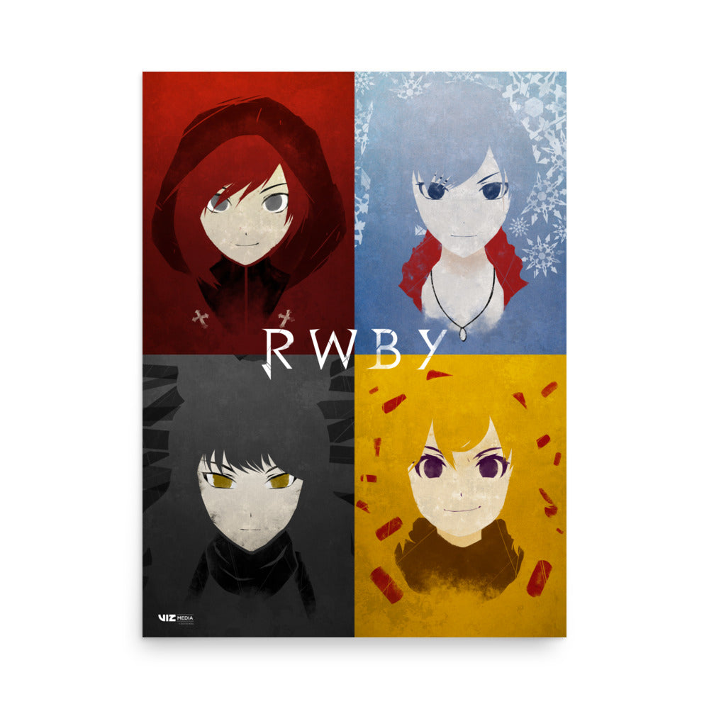 RWBY Character Squares Premium Poster | VIZ Shop