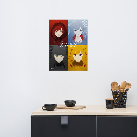 RWBY Character Squares Premium Poster