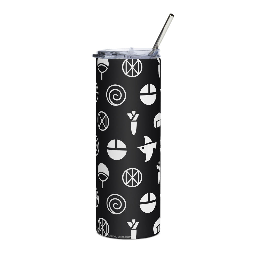 Boruto: Naruto Clan Symbols Stainless Steel Skinny Tumbler