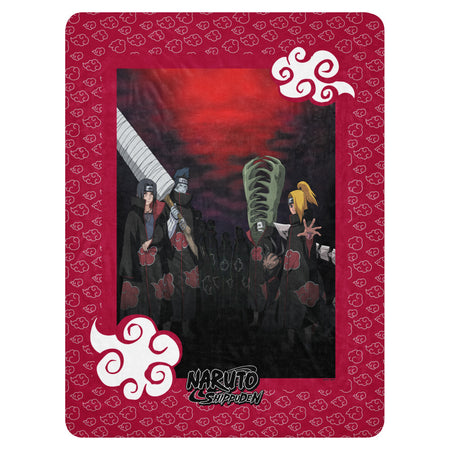 Naruto Shippuden Akatsuki Sherpa Blanket