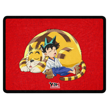 YAIBA: Samurai Legend Sherpa Blanket Yaiba & Kagetora