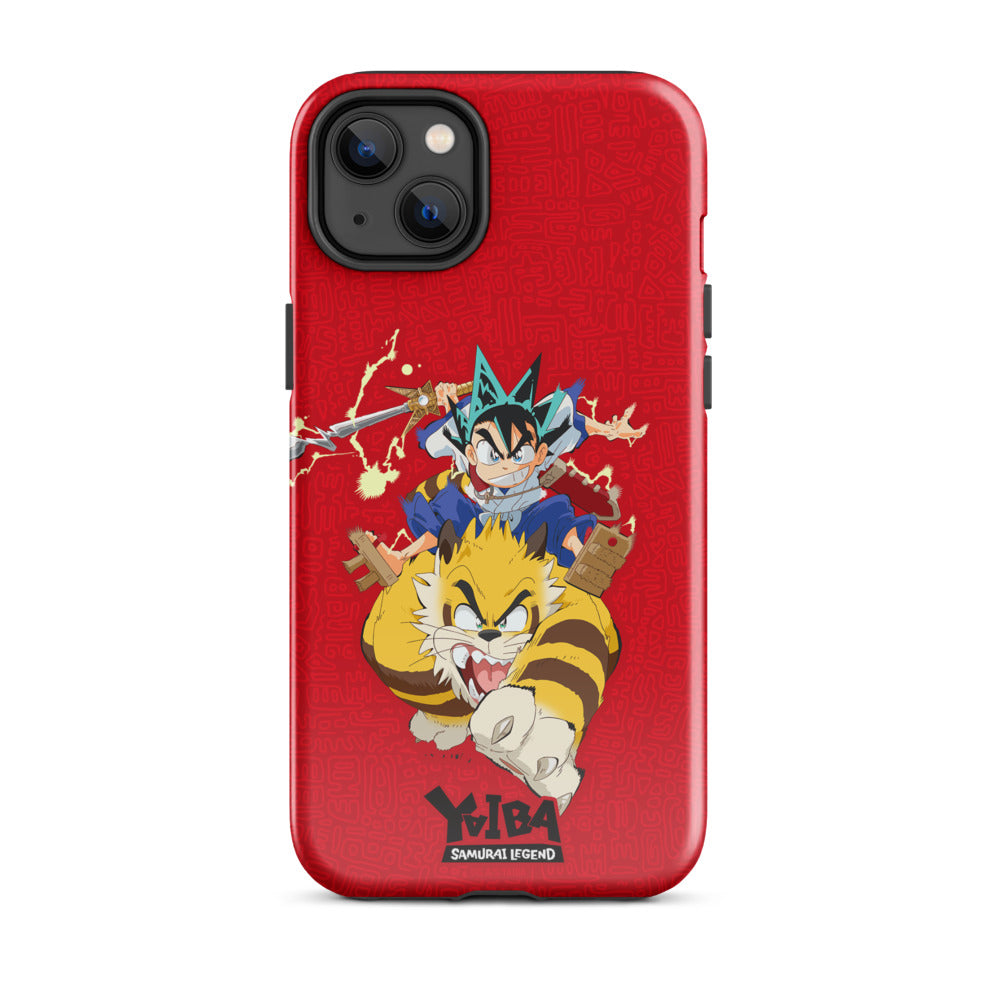 YAIBA: Samurai Legend iPhone Tough Case - Yaiba & Kagetora  iPhone 14 Plus