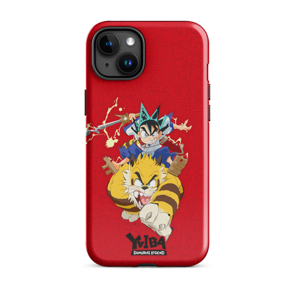YAIBA: Samurai Legend iPhone Tough Case - Yaiba & Kagetora  iPhone 15 Plus