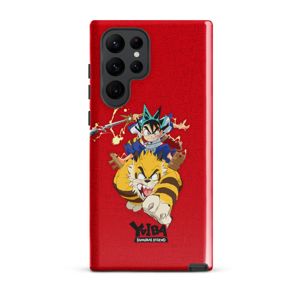 YAIBA: Samurai Legend Samsung Tough Case - Yaiba & Kagetora Samsung Galaxy S22 Ultra