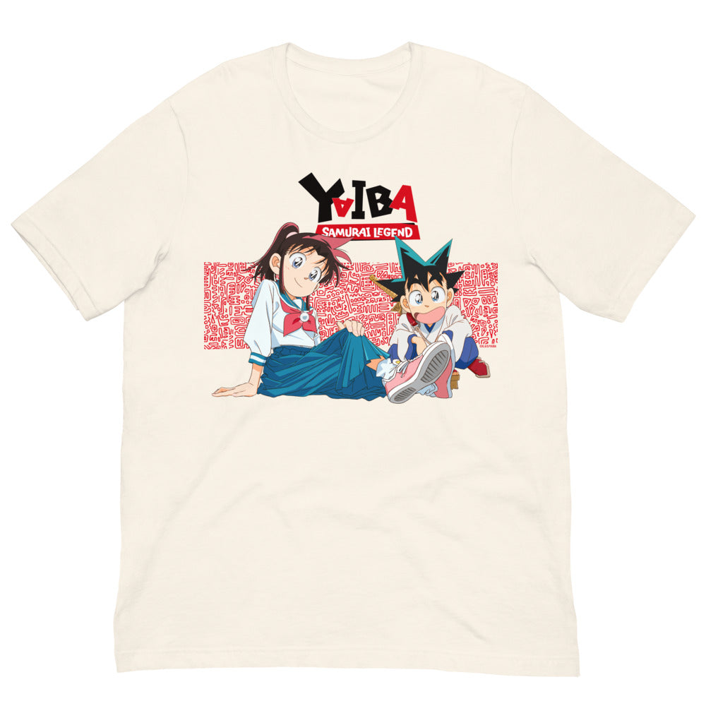 YAIBA: Samurai Legend Yaiba & Sayaka T-Shirt Vintage White