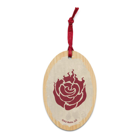 RWBY Ruby Rose Wooden Holiday Ornament