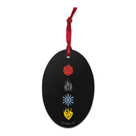 RWBY Silhouettes Wooden Holiday Ornament